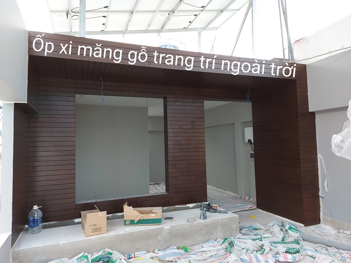 Gỗ ốp tường trang trí ngoài trời bền đẹp ANP